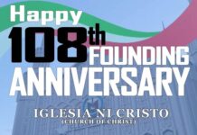 Happy 108th Founding Anniversary Iglesia ni Cristo today - Atty. Caesar Distrito