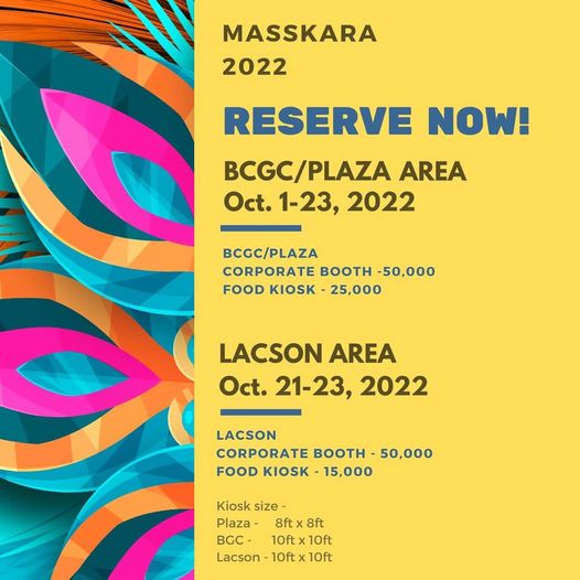 Masskara Kiosko Available for reservation – Councilor Jude Thaddeus “Thaddy” Sayson