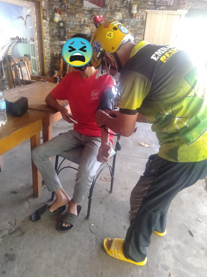 EMR Raptor volunteer responded vehicular accident involving motorcycle and private car – Mario Eleno Canoy Jr.