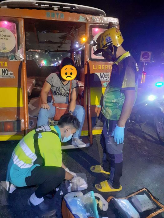 EMR Raptor volunteer responded road crash involving motorcycle along Araneta St. – Mario Eleno Canoy Jr.