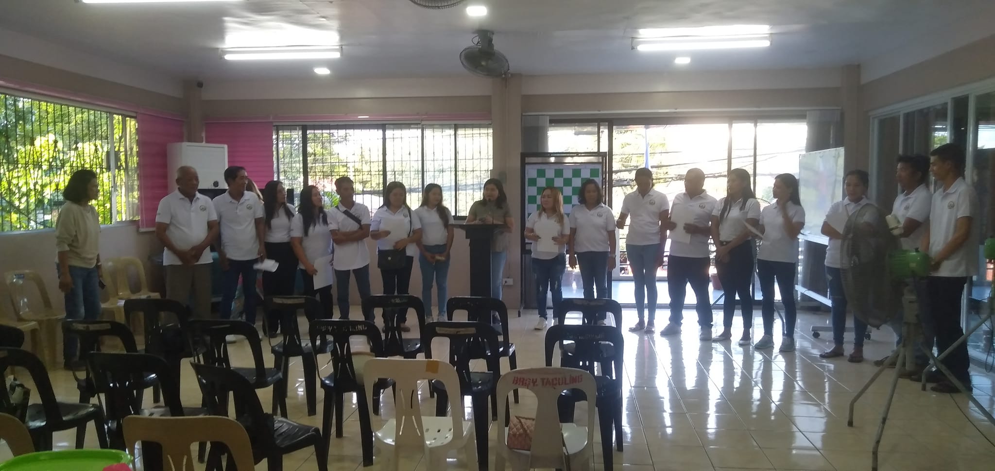 Purok Paglaum Induction of Officers Headed by Kap Lady Gles Gonzales Pallen with Brgy. Councils